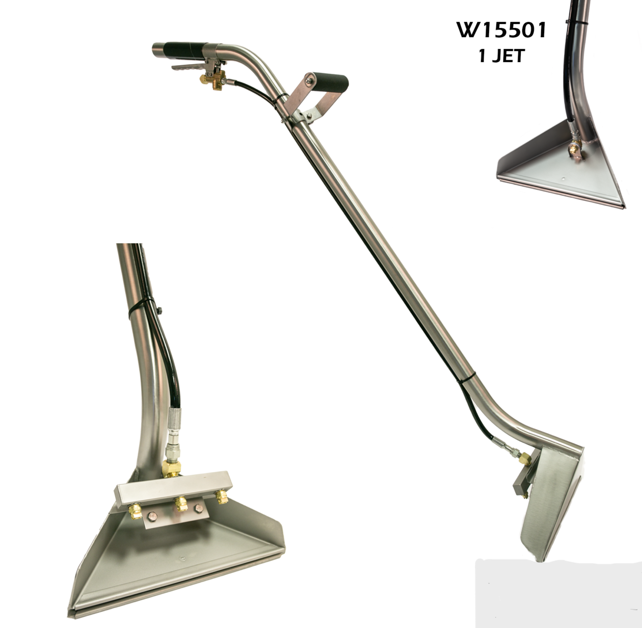 TMF 12" Wide Double Bend HEAVY DUTY TRUCK MOUNT Carpet Wand 3 Jet 800 PSI