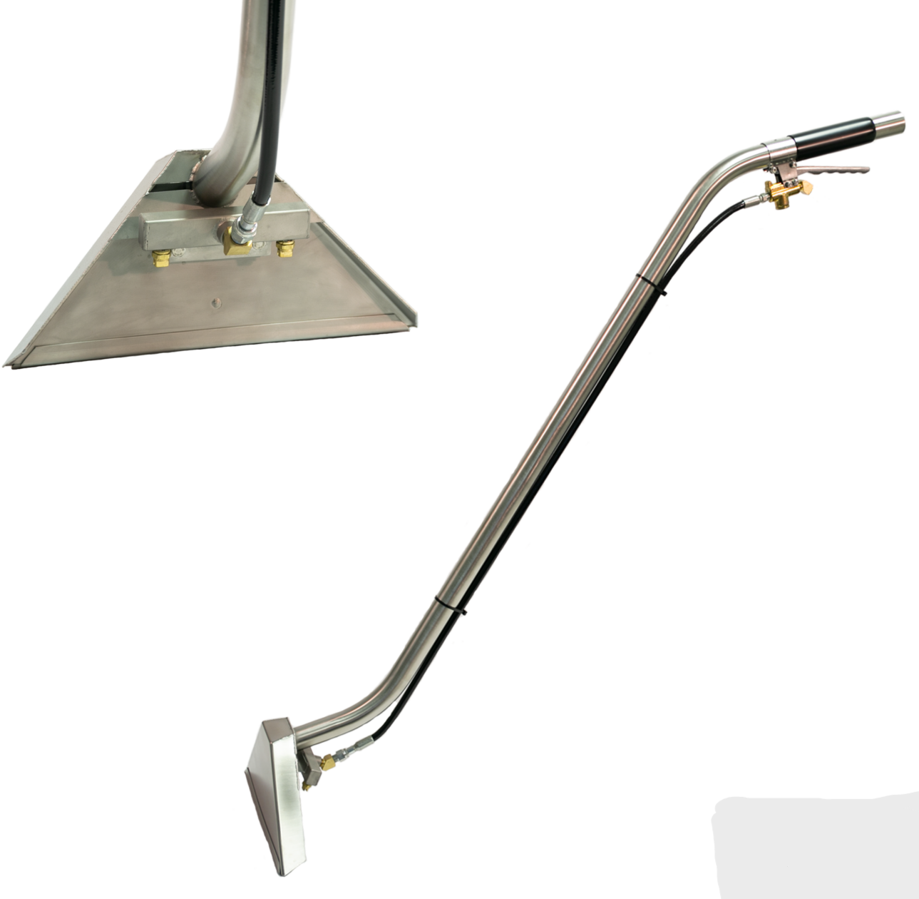 PMF 14" Wide Double Bend Truck Mount Carpet Wand 3 Jet 800 PSI High Pressure