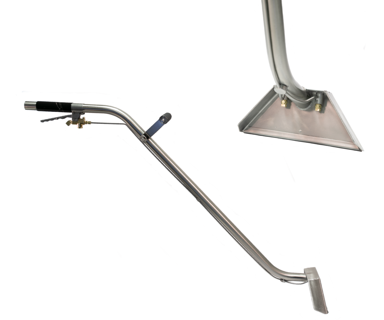 PMF 12" Wide, Dual Jet Double Bend Truck Mount Open Spray Wand 800PSI High Pressure