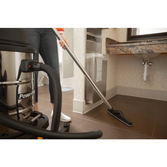 Powr-Flite Commercial Wet Dry Vacuum 20 Gallon with Stainless Steel Tank and Tools