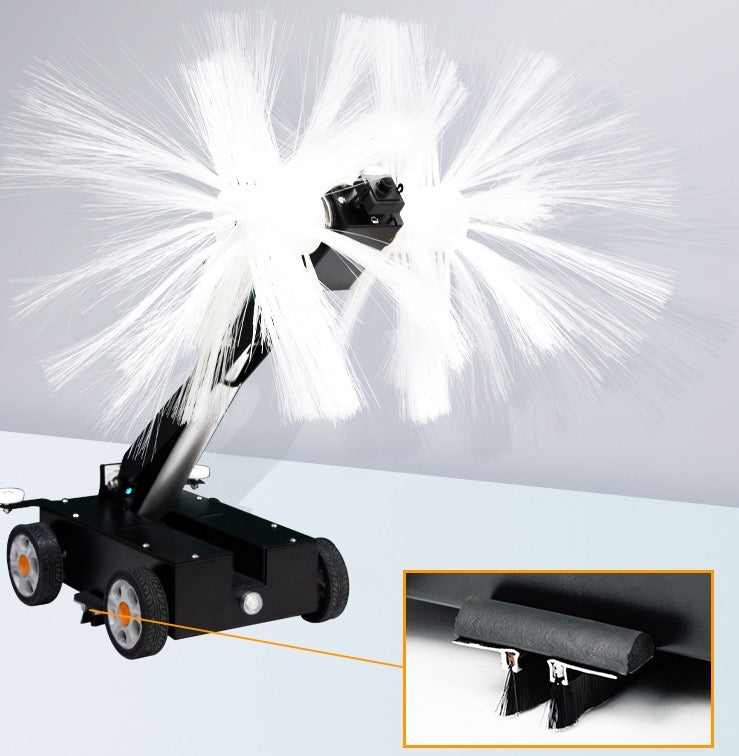 Commercial Duct Cleaning Robot with Vacuums and Camera