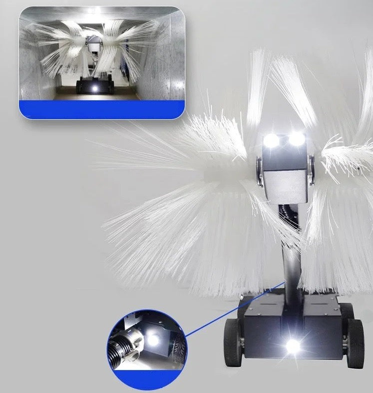 Commercial Duct Cleaning Robot with Vacuums and Camera