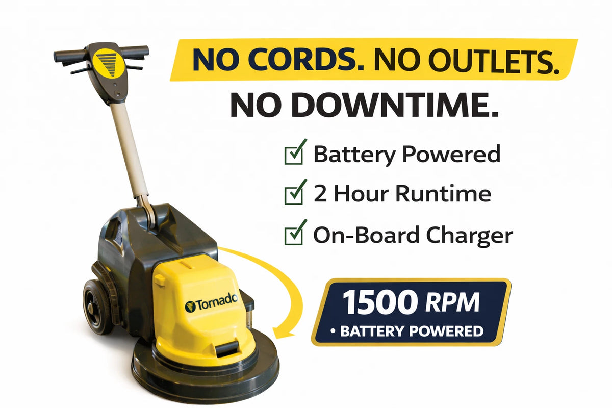 Tornado Battery Glazer 17, 1500 RPM
