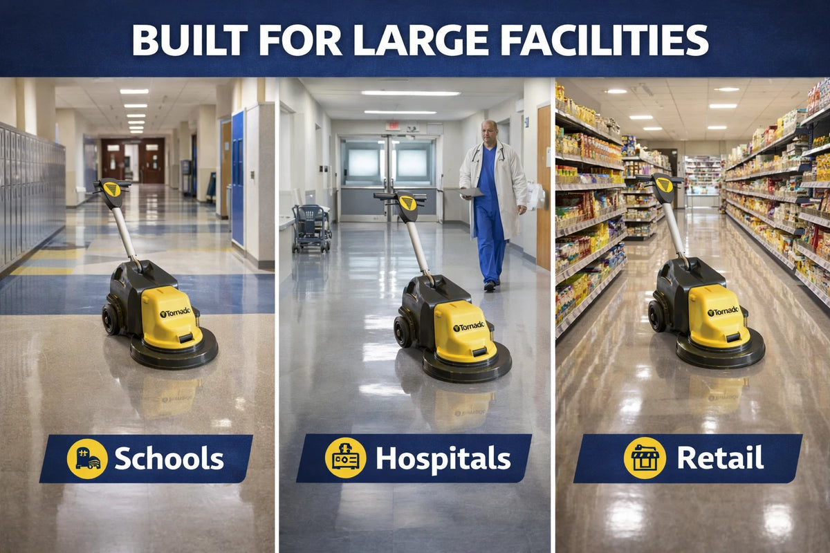 Tornado Battery Glazer 17, 1500 RPM