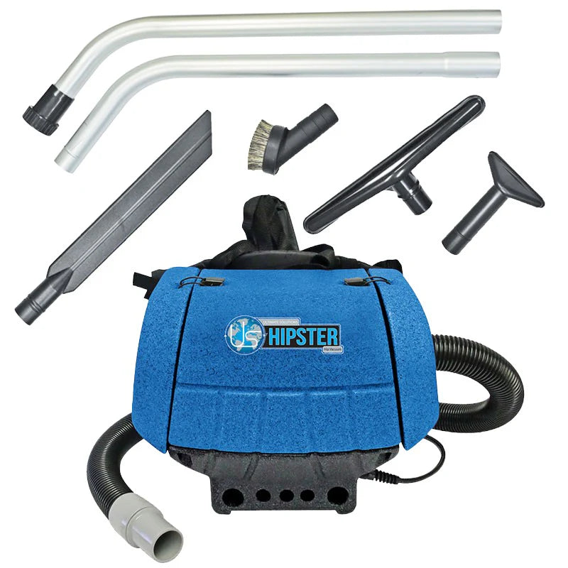 Sandia HEPA 1.5 HP Hipster 6-Quart Hip Vac w/ 5 pc. Standard Tool Kit - 1340 watts, 150 CFM, 1.5 HP, 1 Stage Motor