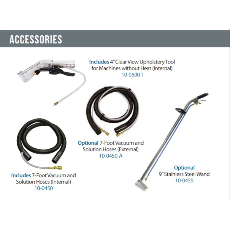 Sandia 2-Gallon Spot Extractor Kit - 55 PSI Pump With Hoses and Clear View Upholstery Tool