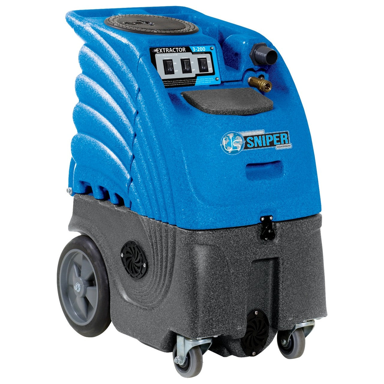 Sniper Dual 3-Stage Carpet Extractor - Machine Only - 12 Gallon, 300 PSI