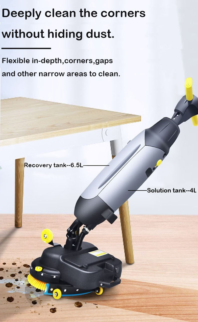 Cordless 16&quot; Commercial Dual Brush Floor Cleaner, Scrubber and Buffer