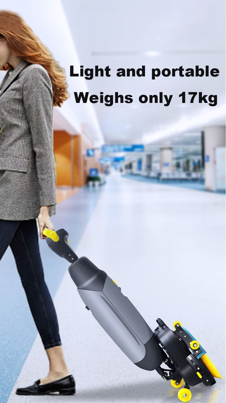 Cordless 16&quot; Commercial Dual Brush Floor Cleaner, Scrubber and Buffer