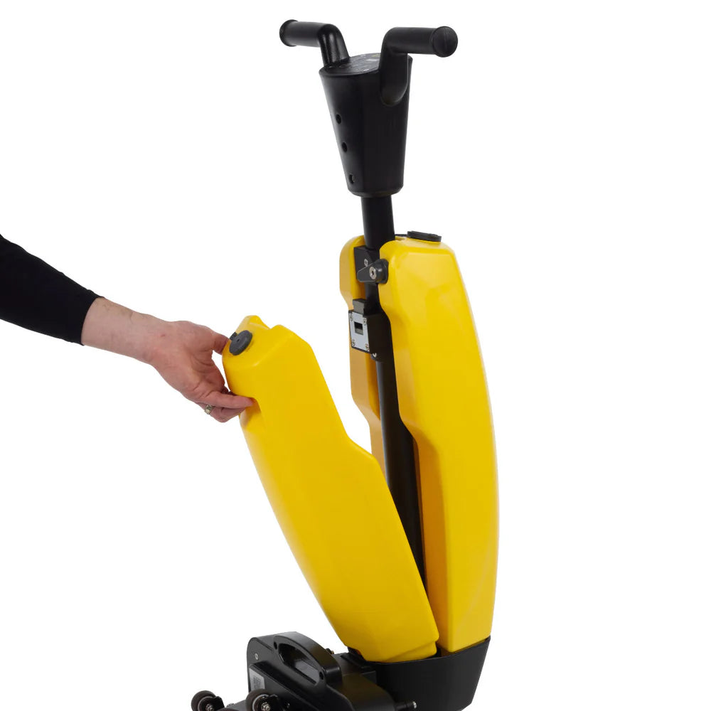 Tornado® Microburst Ultra-Compact 17" Floor Scrubber w/ Brushes &amp; Charger (Battery Sold Separately) - 1.3 Gallons