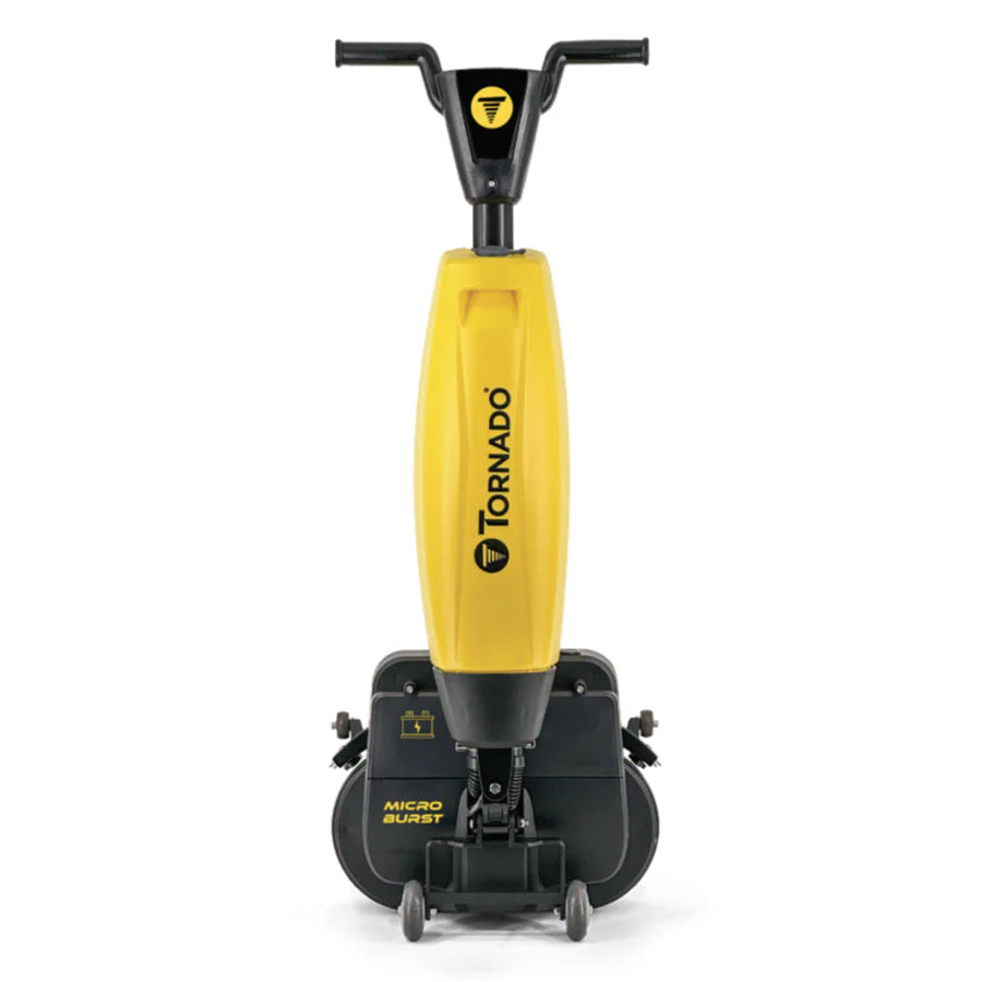 Tornado® Microburst Ultra-Compact 17" Floor Scrubber w/ Brushes &amp; Charger (Battery Sold Separately) - 1.3 Gallons