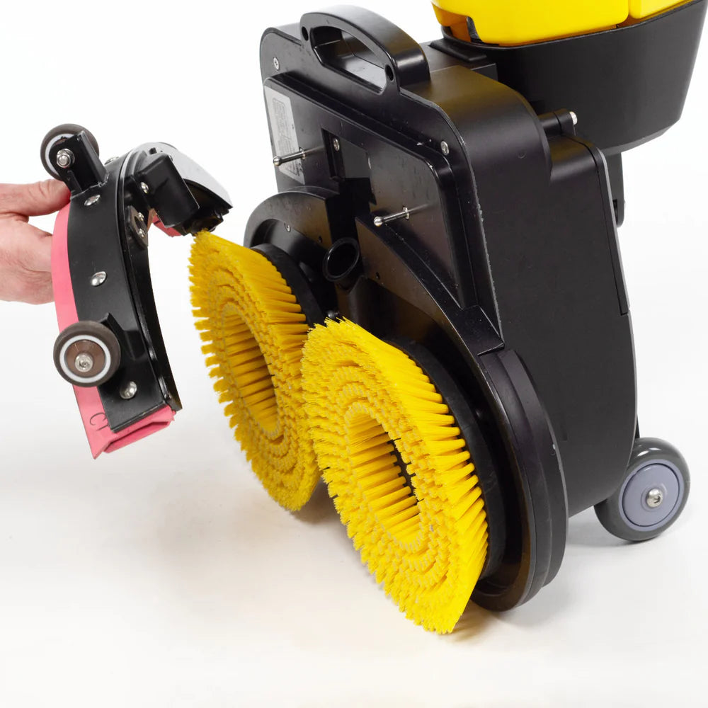 Tornado® Microburst Ultra-Compact 17" Floor Scrubber w/ Brushes &amp; Charger (Battery Sold Separately) - 1.3 Gallons