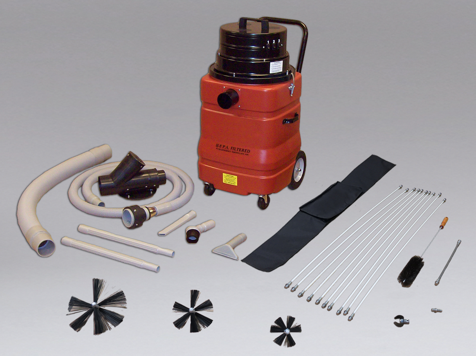 Dryer Vent Cleaning Equipment With Tool Kit & Rotary Brush Kit