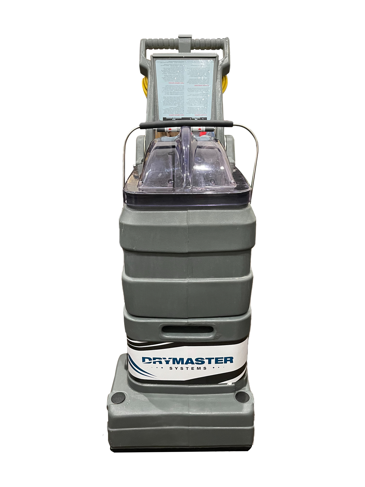 Front view of Super Master Carpet Soil Extraction System.