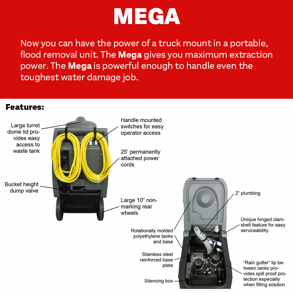 Mega 3 Flood Extractor - DryMaster Systems