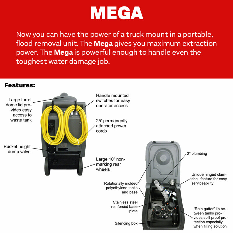 Mega 3 Flood Extractor - DryMaster Systems