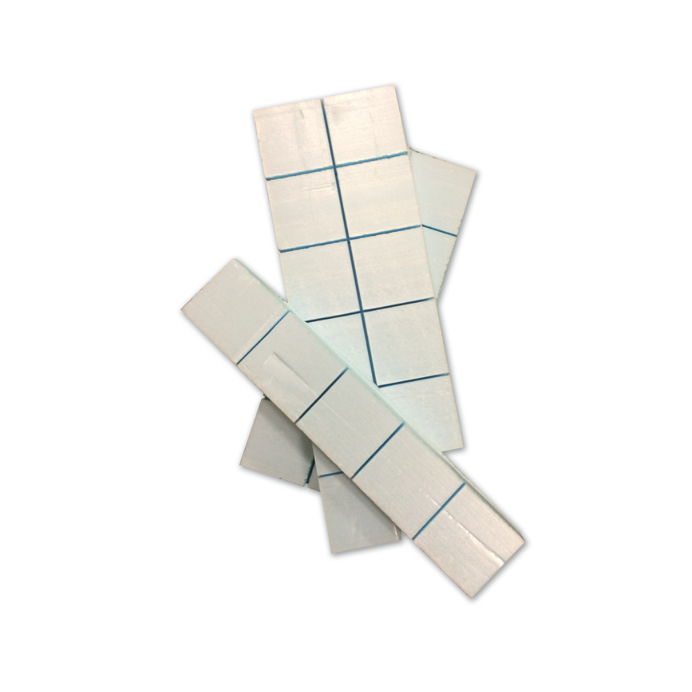   6 Blue Foam Blocks for Carpet Cleaning