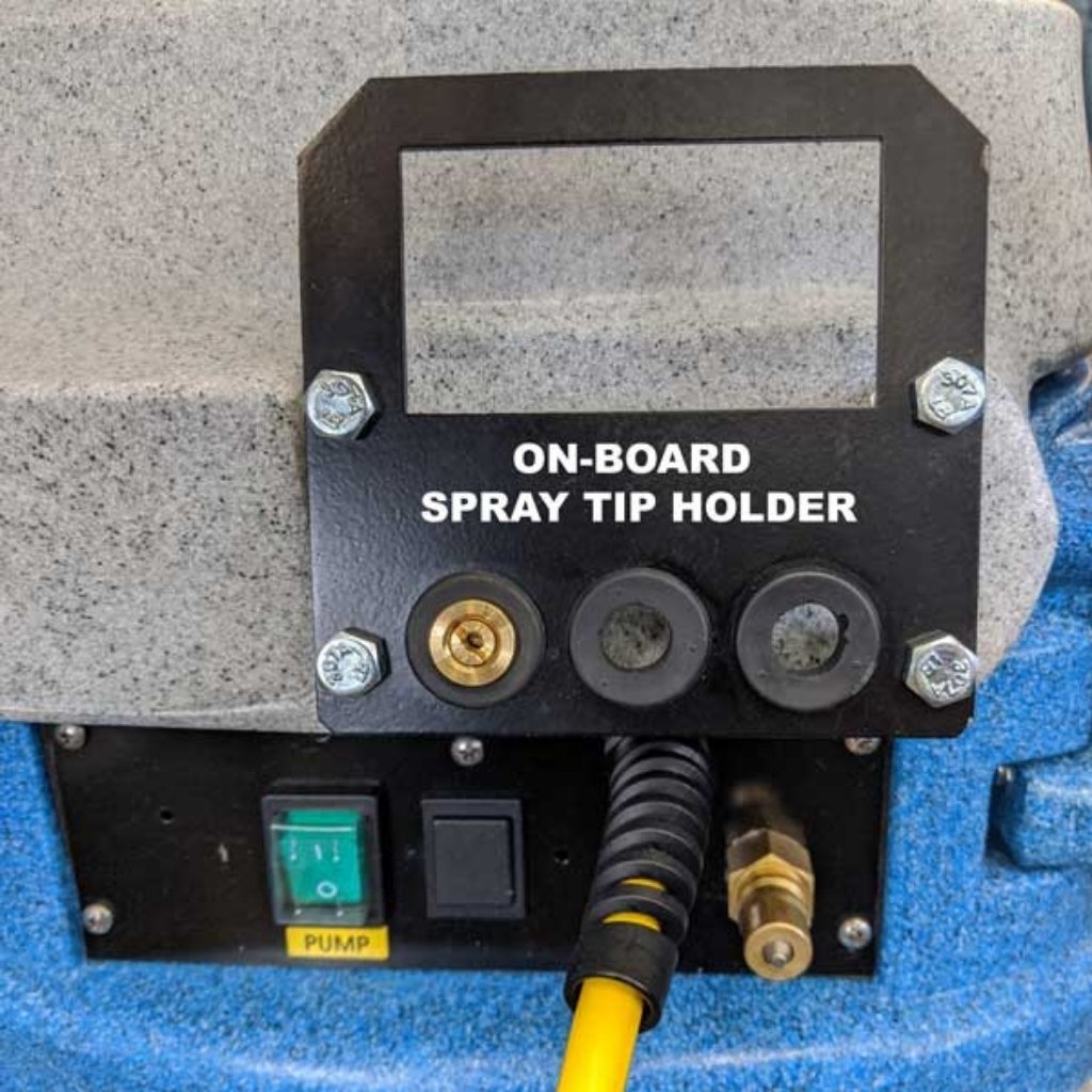 onboard spray tip holder